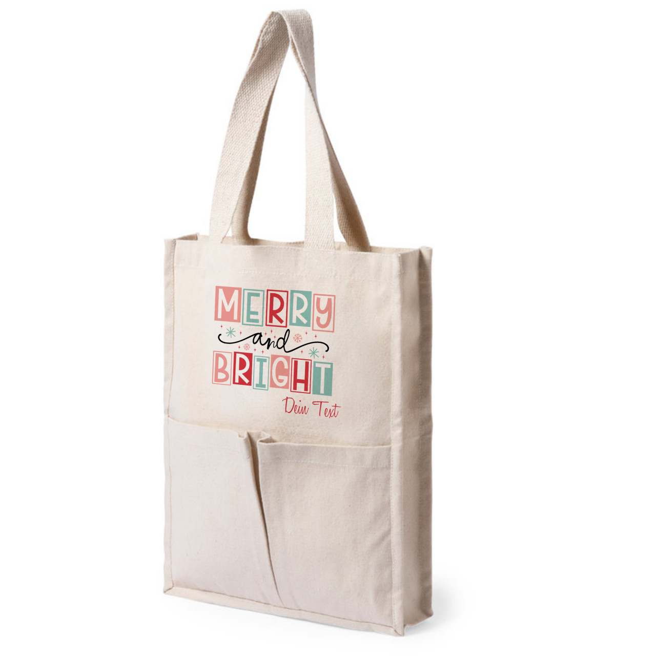 Einkaufstasche mit Namen personalisiert zur Weihnachten...