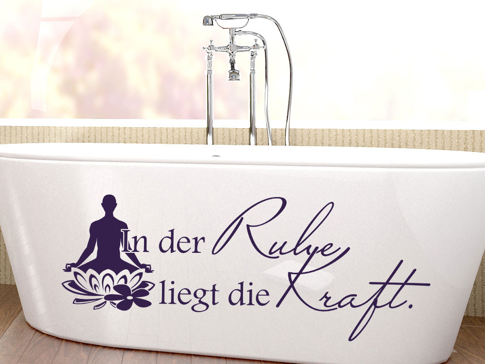 Wandtattoo für Bad Spruch In der Ruhe