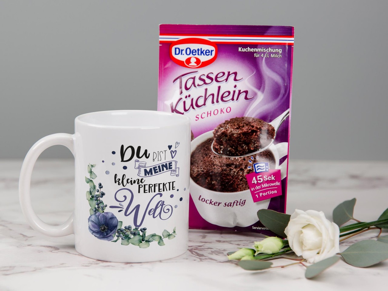 Geschenkset Tasse mit Tassenkuchen - Du bist meine kleine...