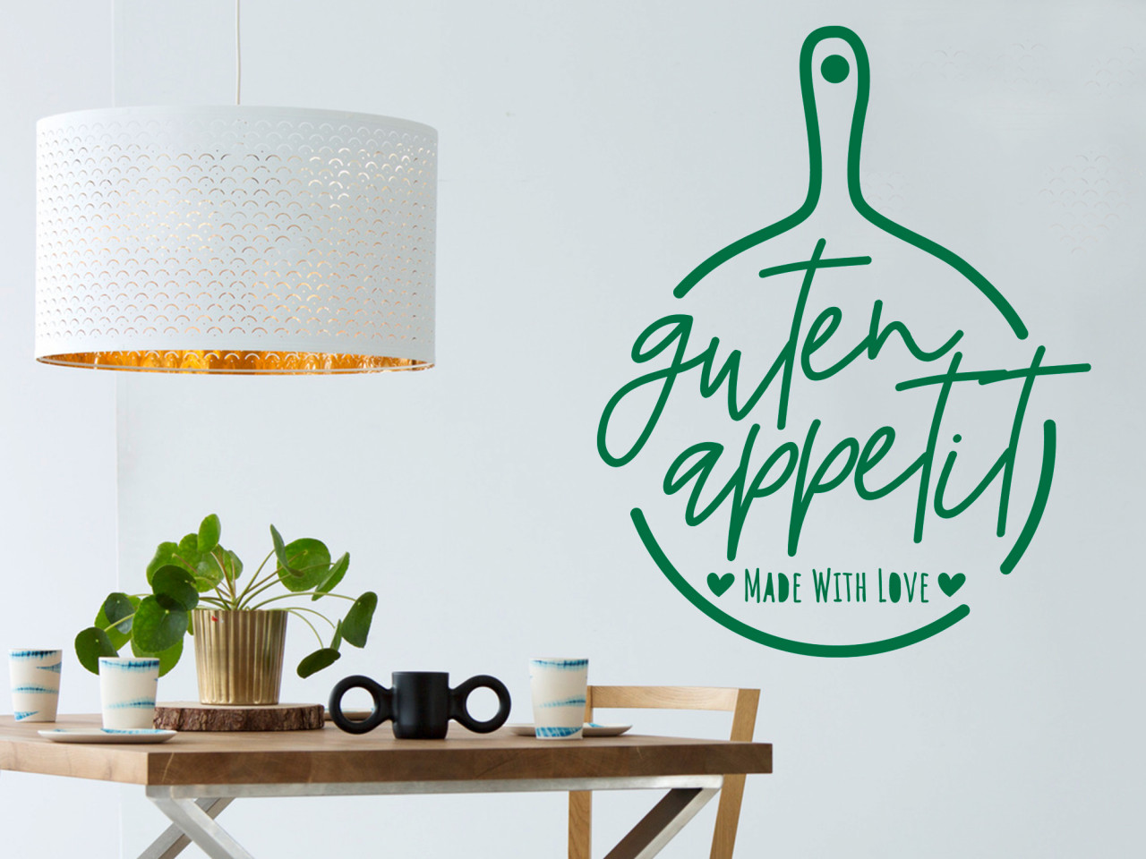 Wandtattoo Guten Appetit - made wiht love