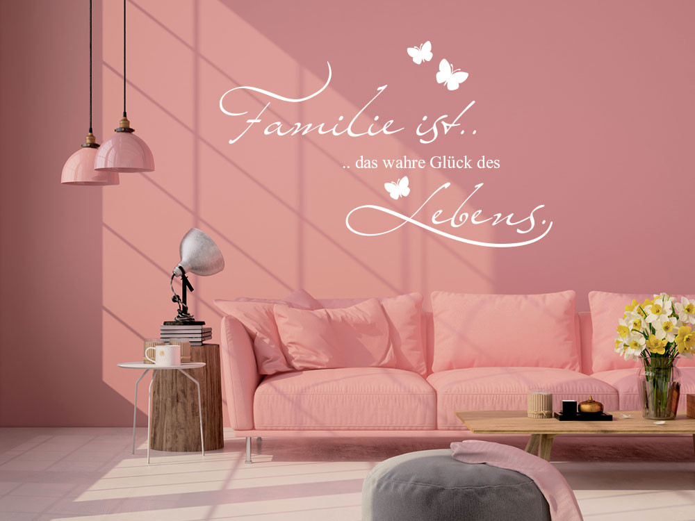 Wandtattoo Spruch Familie ist