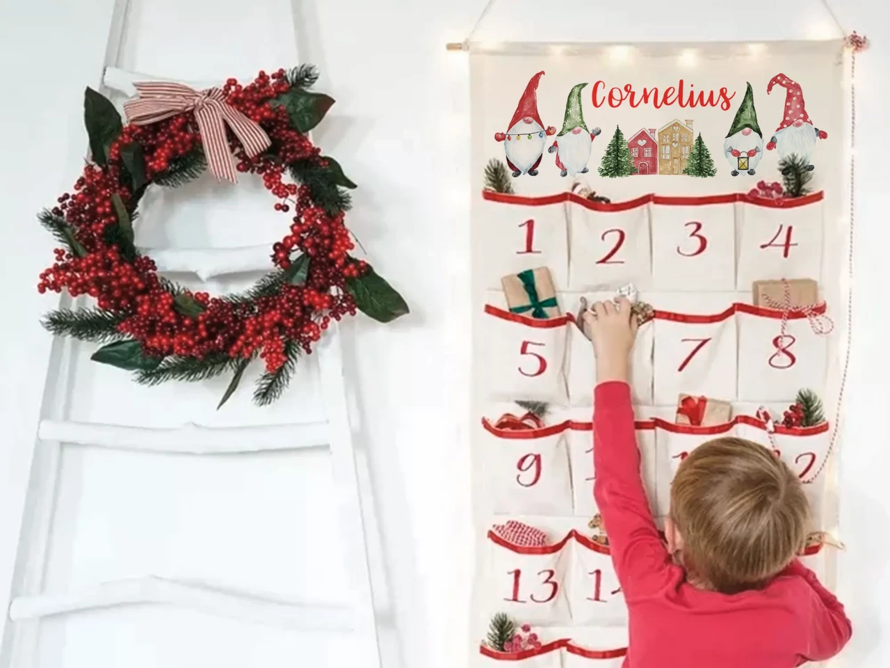 Adventskalender personalisiert mit Namen - Wichteln