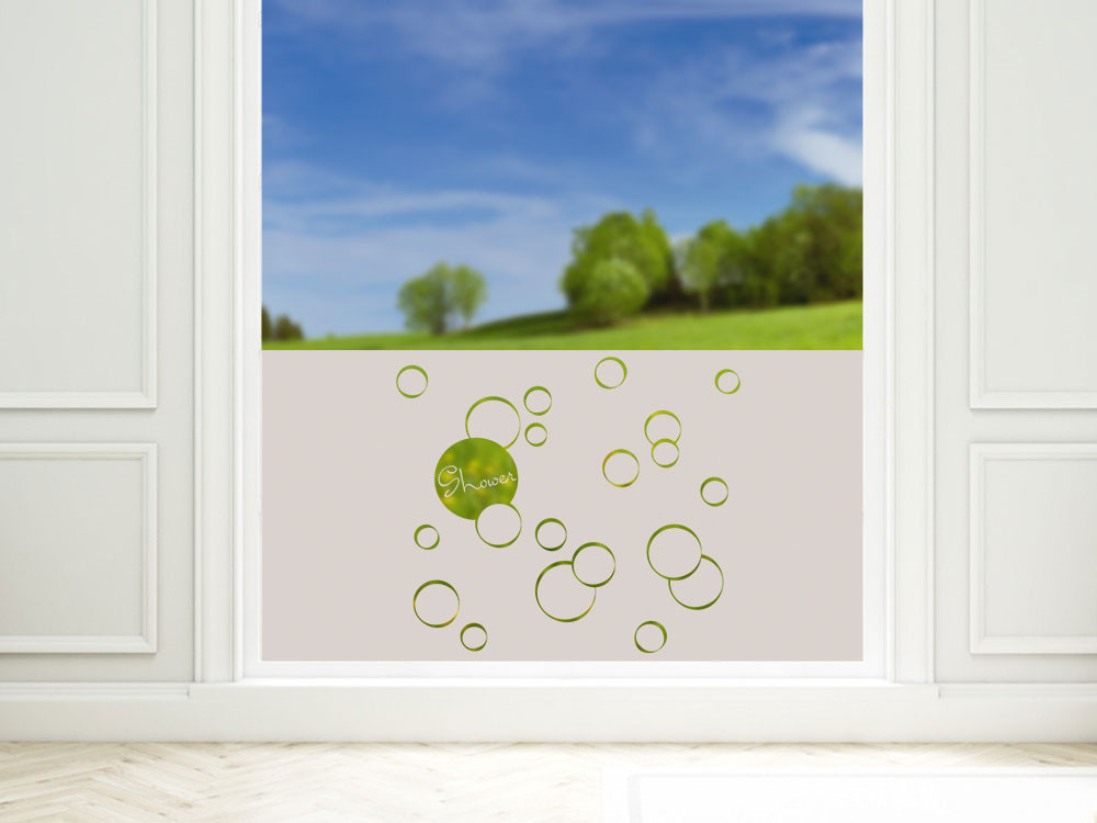 Sichtschutzfolie Shower für Bad Dusche Fenster