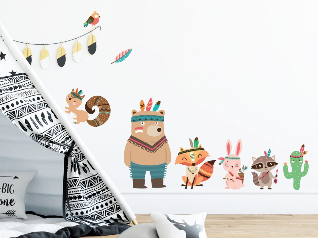 Wandtattoo Set Tiere Waldtiere Ureinwohner