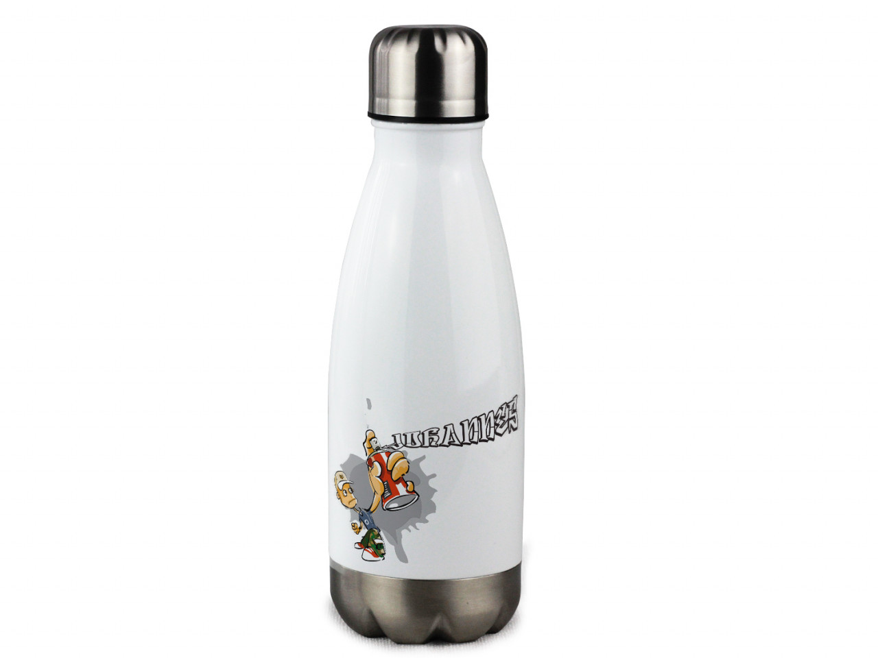 Trinkflasche personalisiert mit Namen Graffiti