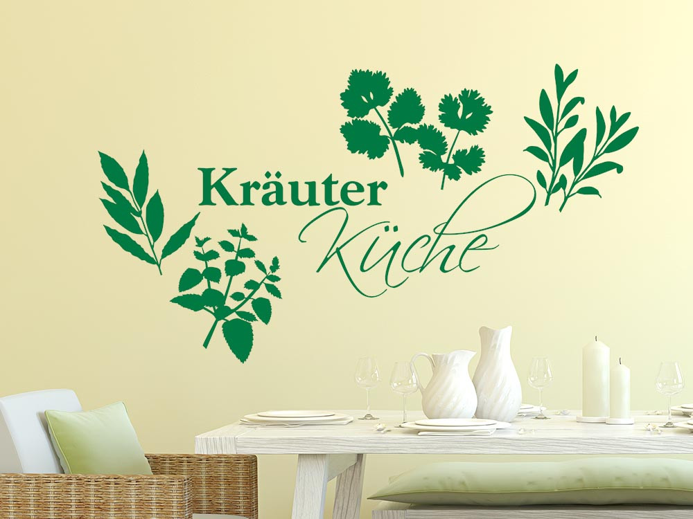Wandtattoo Kräuter Küche