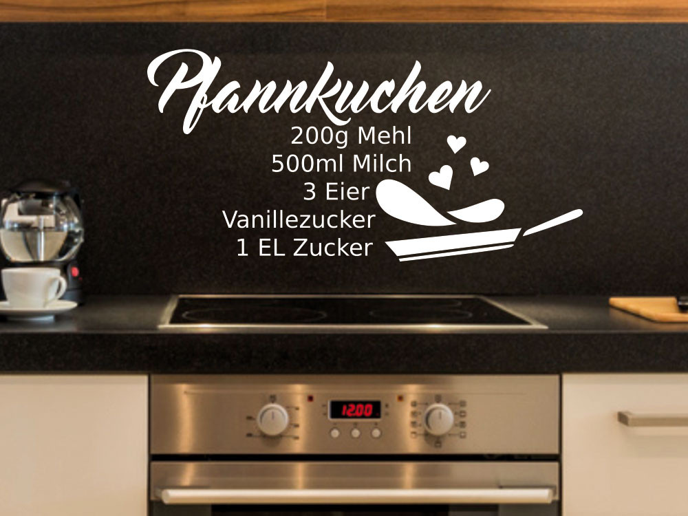 Wandtattoo Rezepte Pfannkuchen