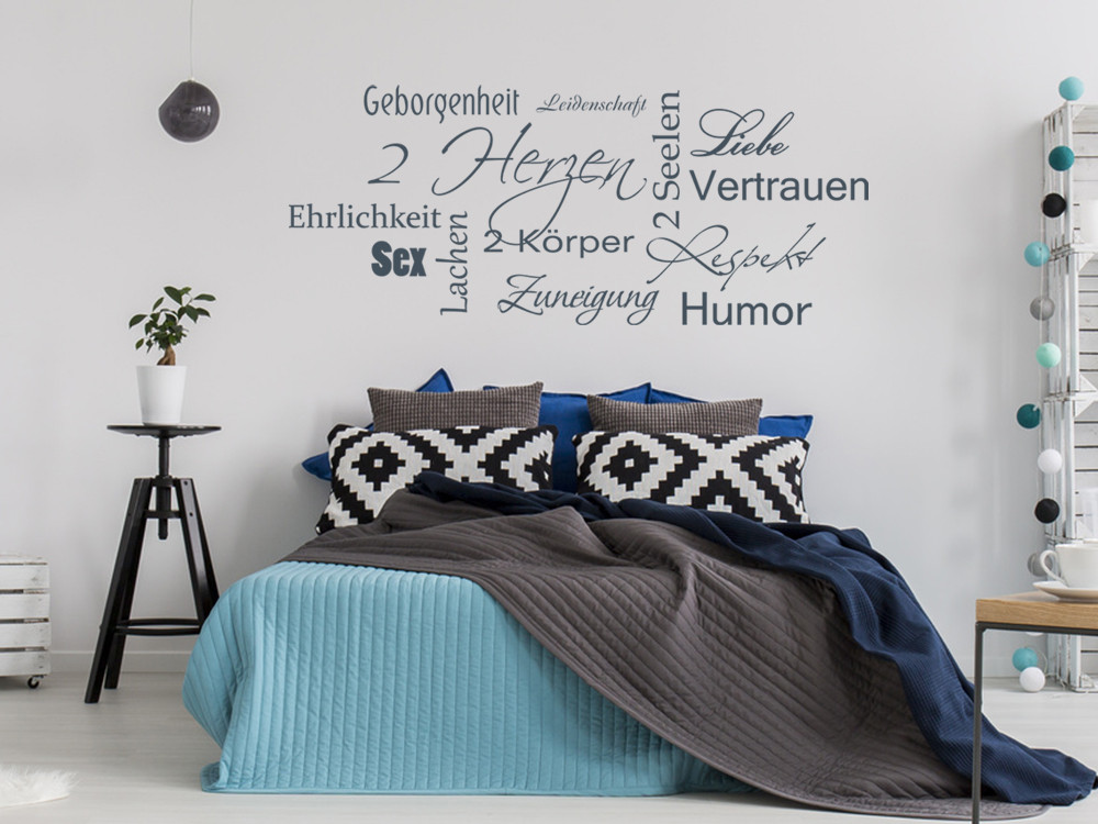 Wandtattoo Schlafzimmer Liebe Herz Sex Humor Worte