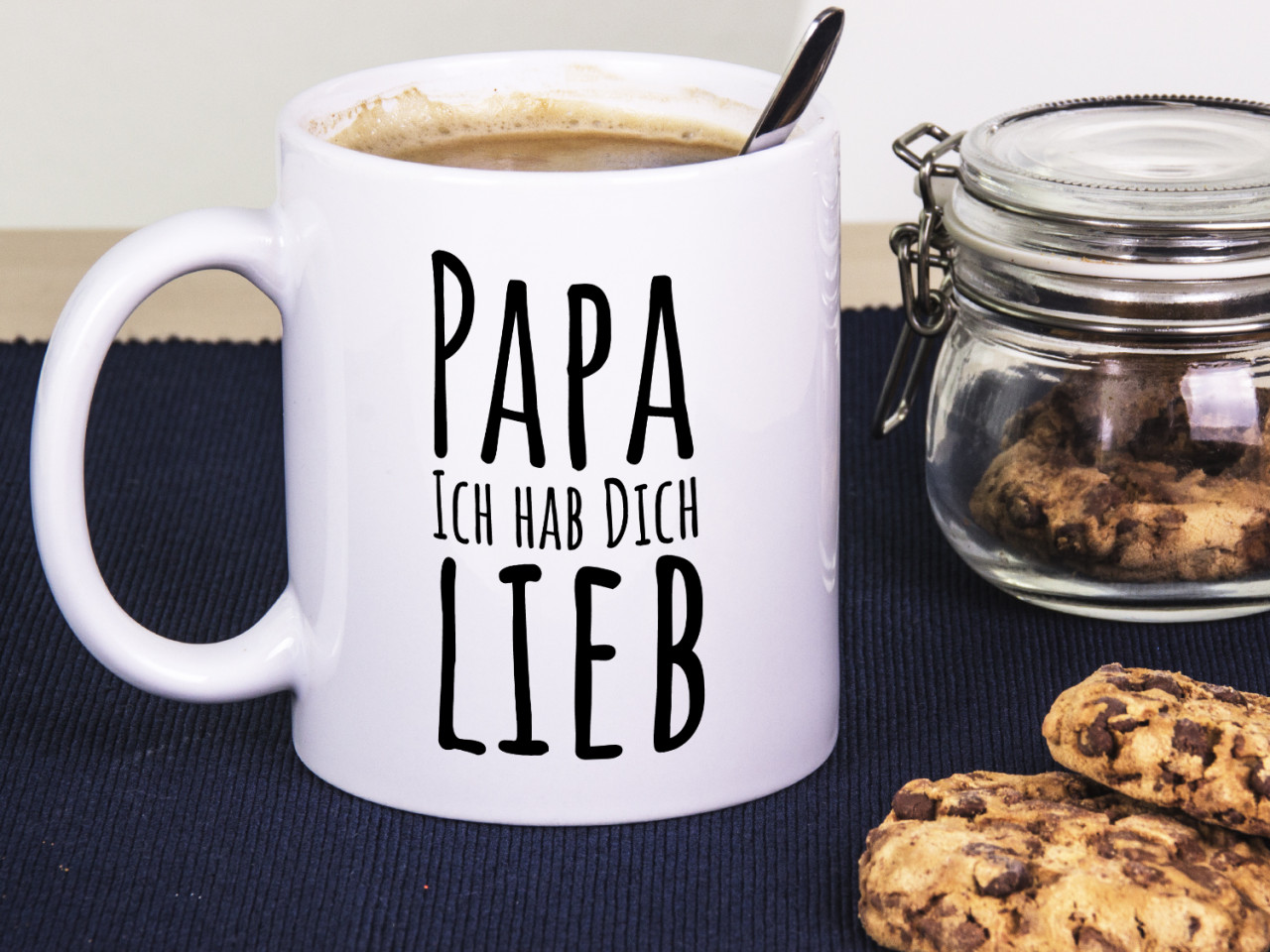 Tasse für Papa - ich hab dich lieb - Geschenk Idee...