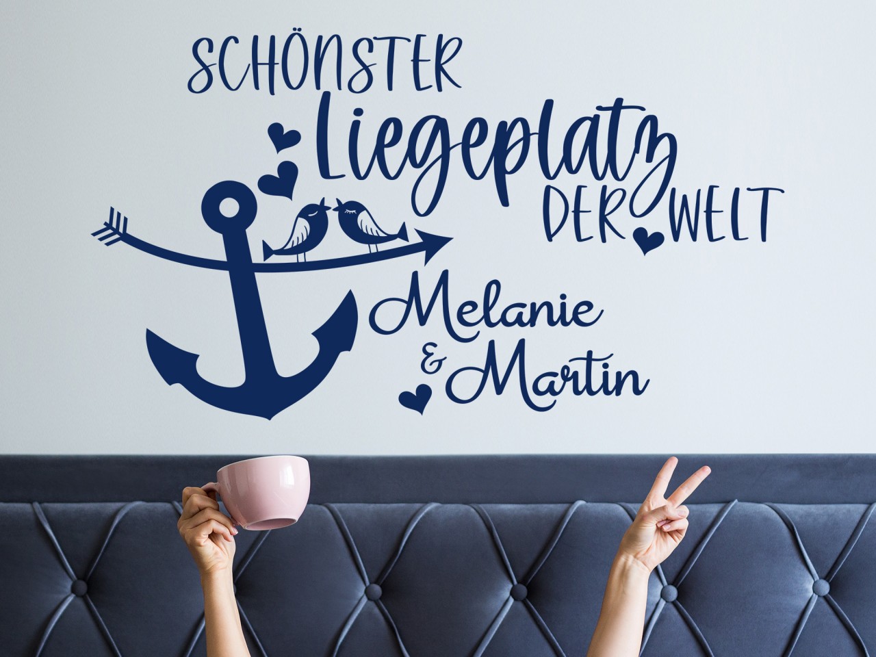 Wandtattoo Schönster Liegeplatz der Welt mit Zwei Namen