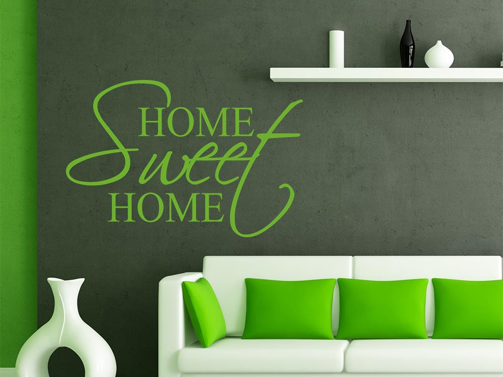 Wandtattoo Schriftzug Home Sweet Home