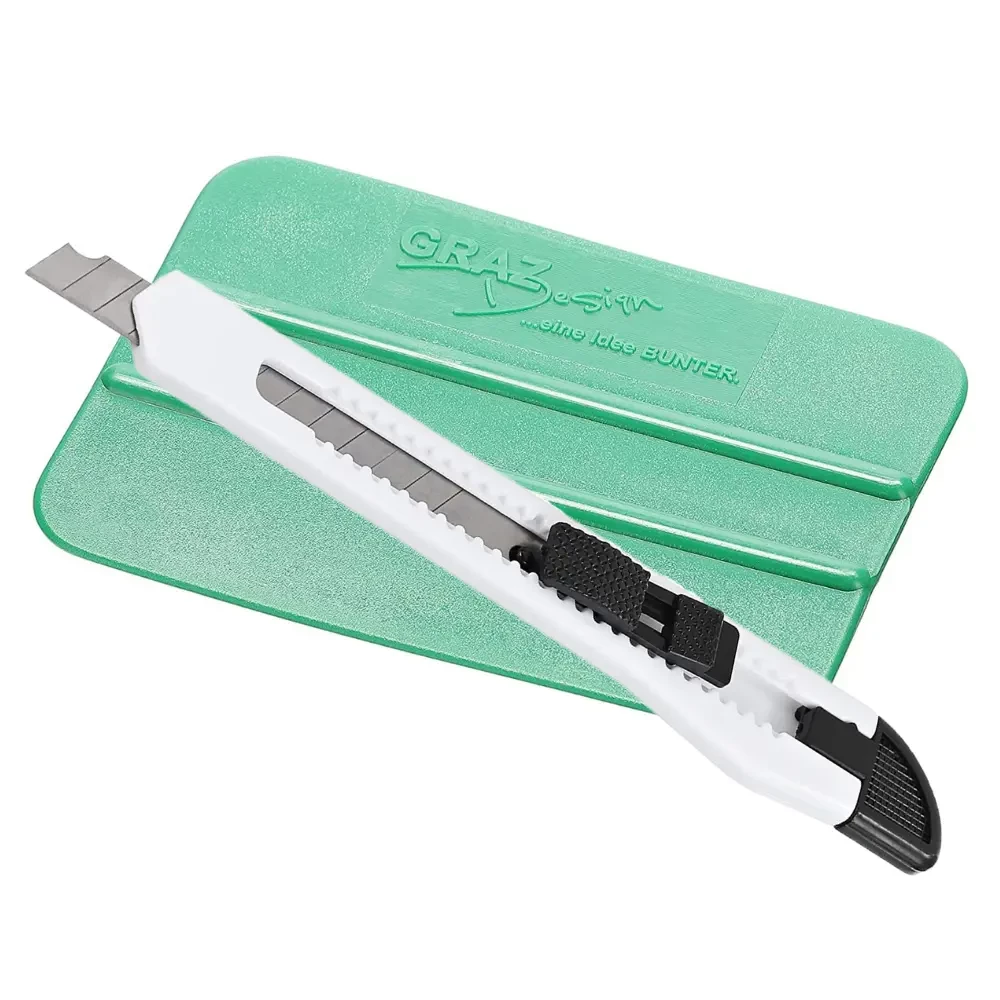 Hochwertiges Folierungs-Werkzeug - Rakel mit Cuttermesser