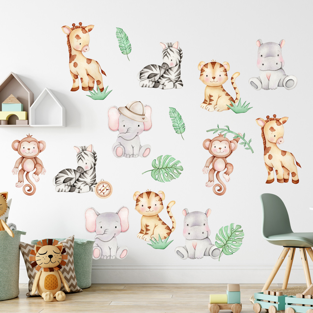 Wandtattoo Dschungel Tiere