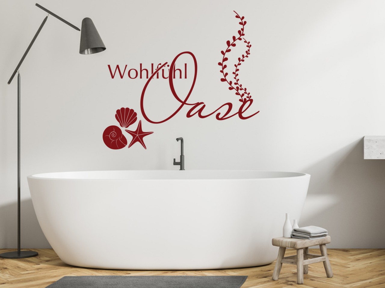 Wandtattoo Wohlfühl Oase Muschel