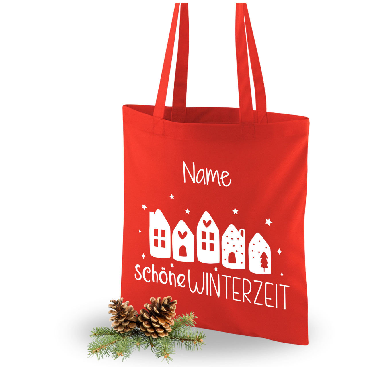 Rote Weihnachtstasche Weihnachten