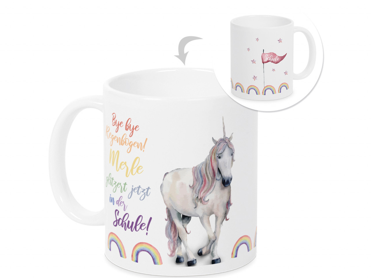 Personalisierte Tasse - Geschenk Einschulung Mädchen mit...