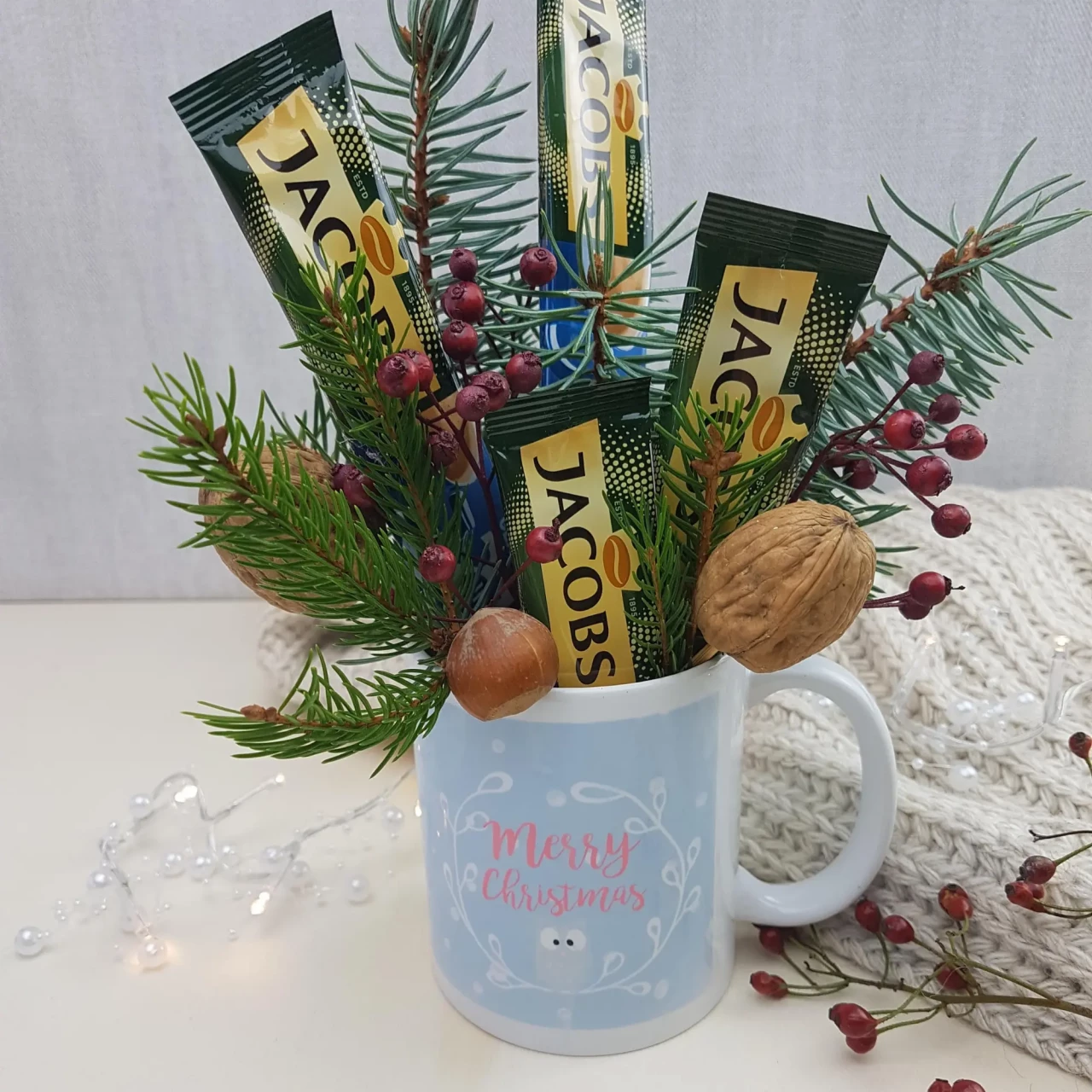 Tasse Weihnachten, Marry Christmas mit Bär