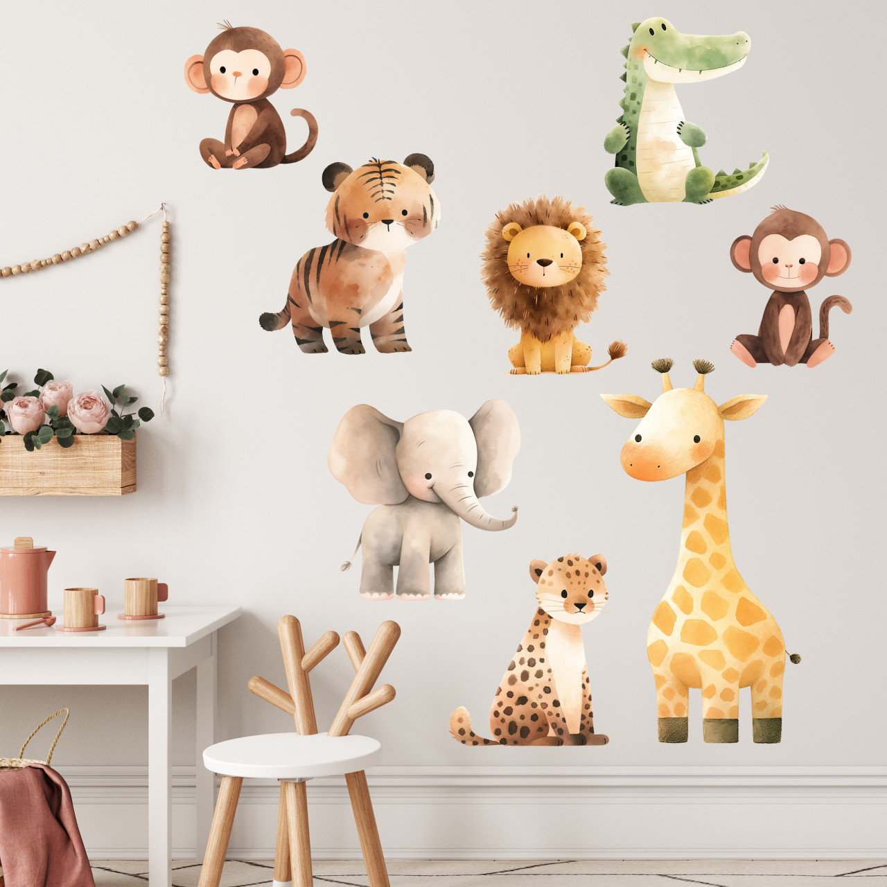 Dschungel Wandtattoo Safari Tiere