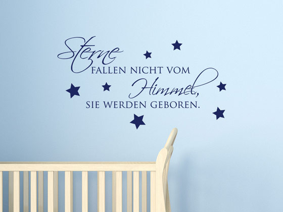 Wandtattoo Sterne fallen nicht vom Himmel