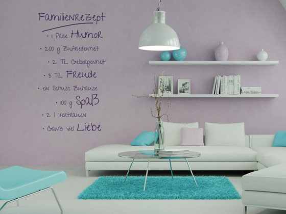 Wandtattoo Familienrezept