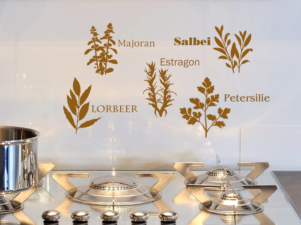 Wandtattoo Küche Kräuter