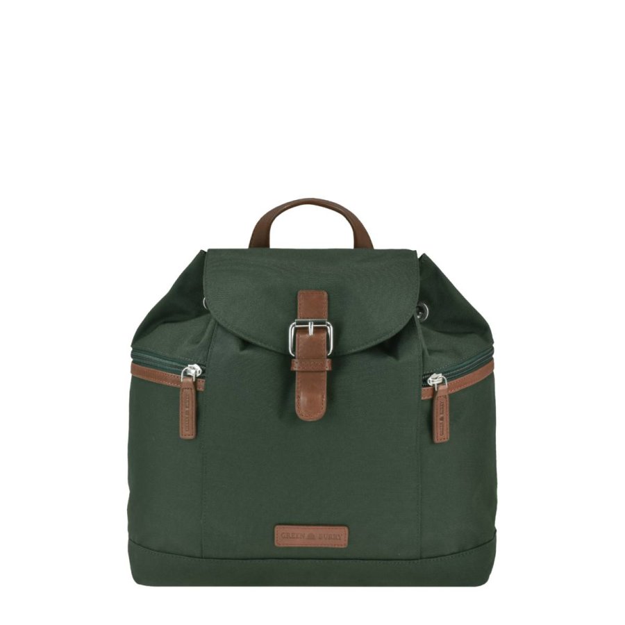 Rucksack Nylon 32x28cm 'Heidi' grün