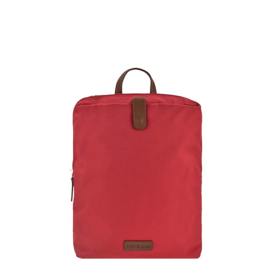 Rucksack Nylon 26x30cm 'Eva' rot