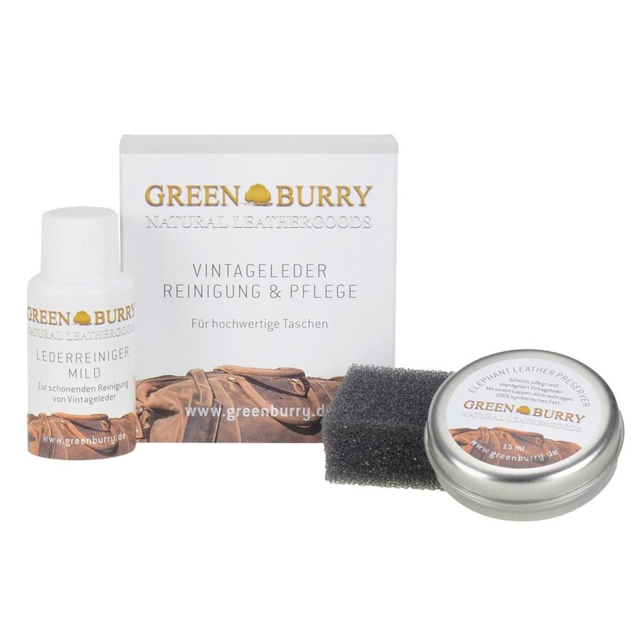 Lederwachs Lederreiniger für das Greenburry Vintage Leder