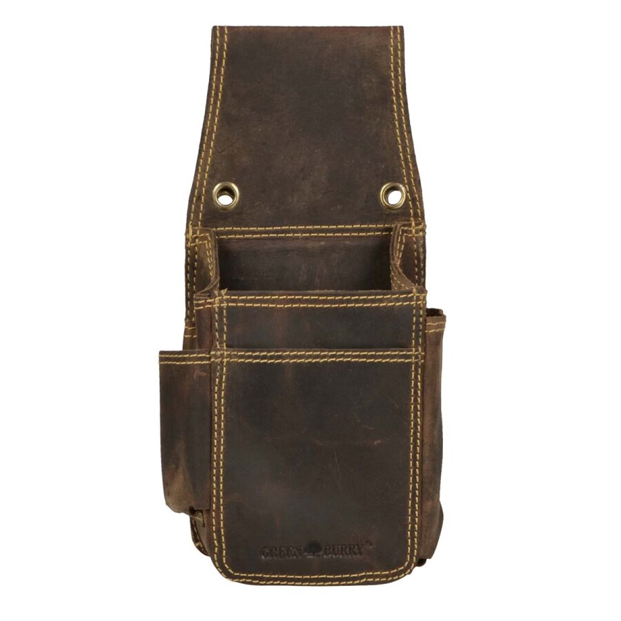 Kellnerholster Leder extra stark antikbraun | Greenburry Vintage Original Service-Tasche 1786-ES-25