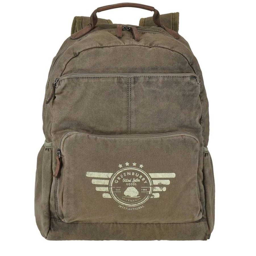 Rucksack Canvas 29x43cm Aviator 5908-30 | Greenburry.de