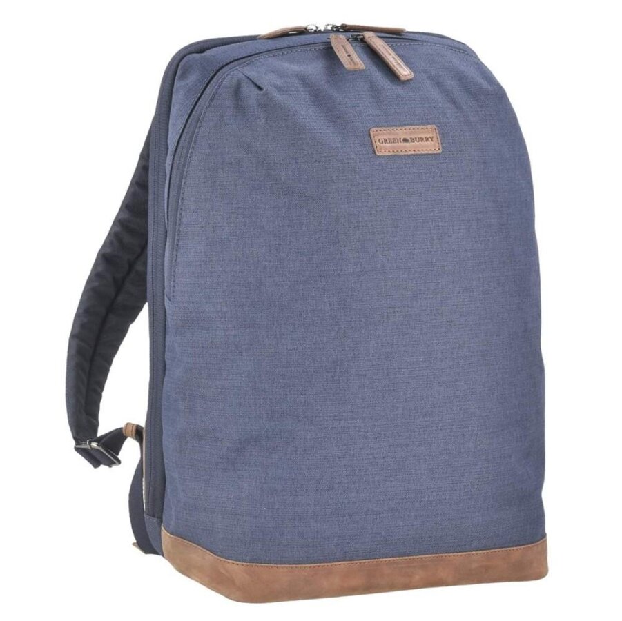 Rucksack Herren Recycled PET 31x42cm 'Derby' blau | Greenburry.de