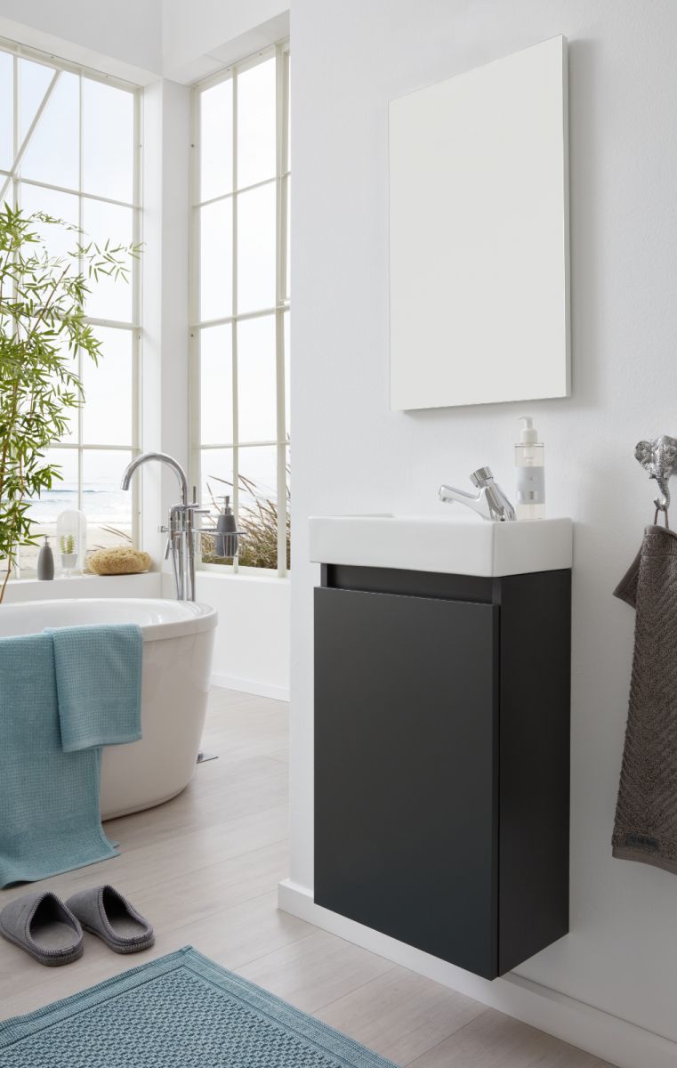 Badmöbel Set 3-teilig Champ grau 40 cm