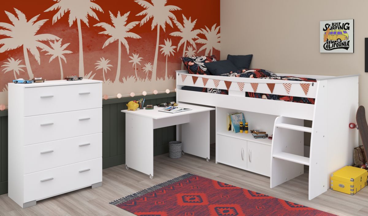 Parisot Kinderzimmer und Jugendzimmer Reverse in weiß Set 2-tlg.