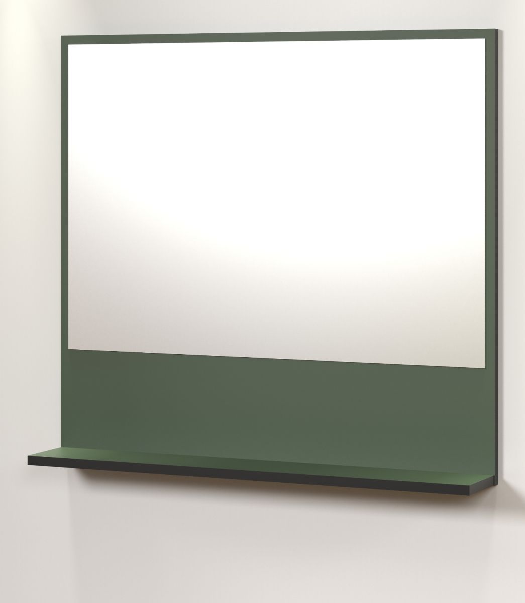 Badezimmer Spiegel Bliss in grün 80 cm