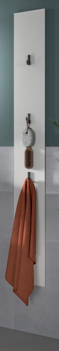 Badezimmer Handtuchhalter Relief in weiß 16 x 150 cm