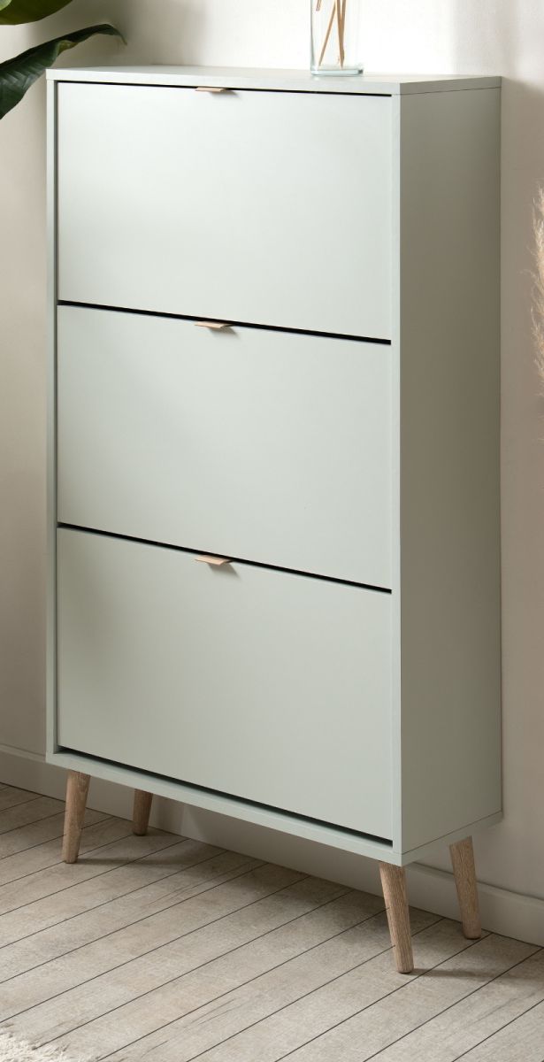Schuhschrank Aldan in grün 70 x 125 cm
