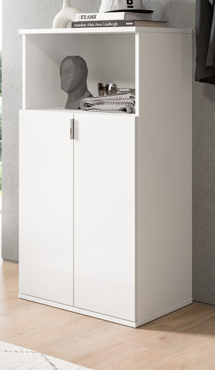 Kommode SystemX in weiß Hochglanz 61 x 110 cm