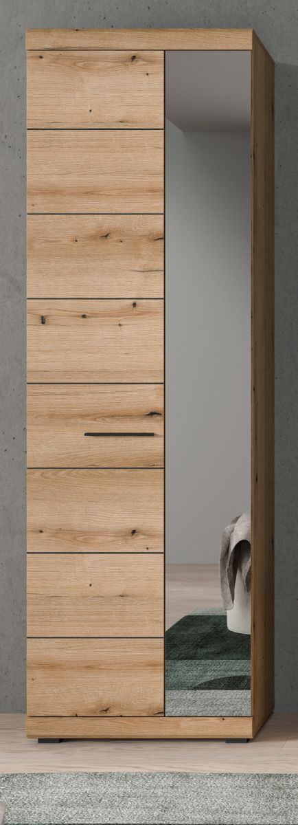 Garderobenschrank / Schuhschrank Shawn Evoke Eiche 62 x 197 cm