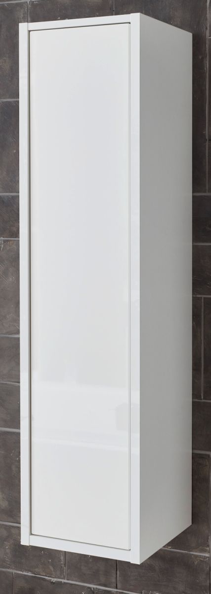 Badezimmer Hochschrank Glide in weiß Hochglanz 30 x 119 cm
