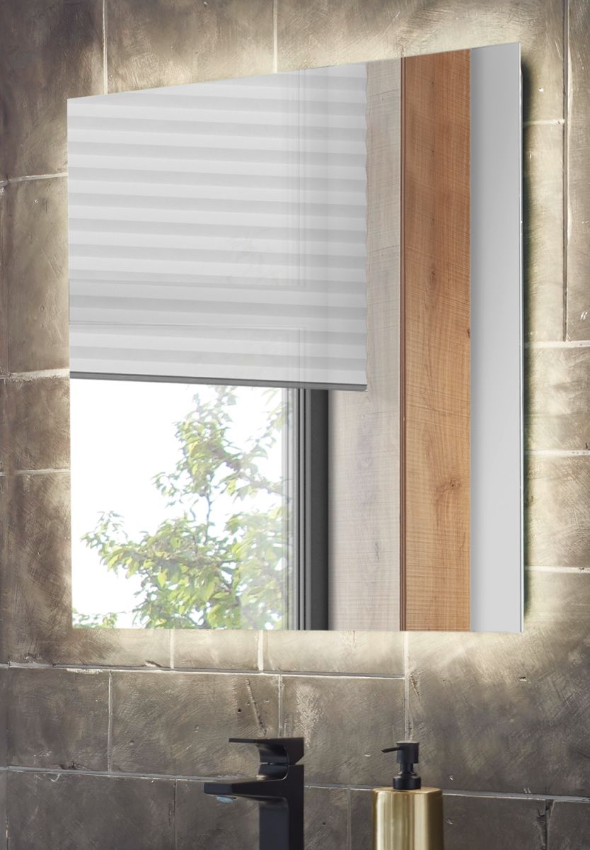 Badezimmer Spiegel Glide mit LED Beleuchtung 80 cm