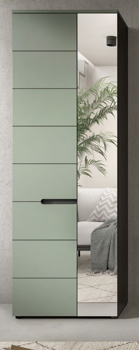 Garderobenschrank / Schuhschrank Cooper in salbei und grau 65 cm