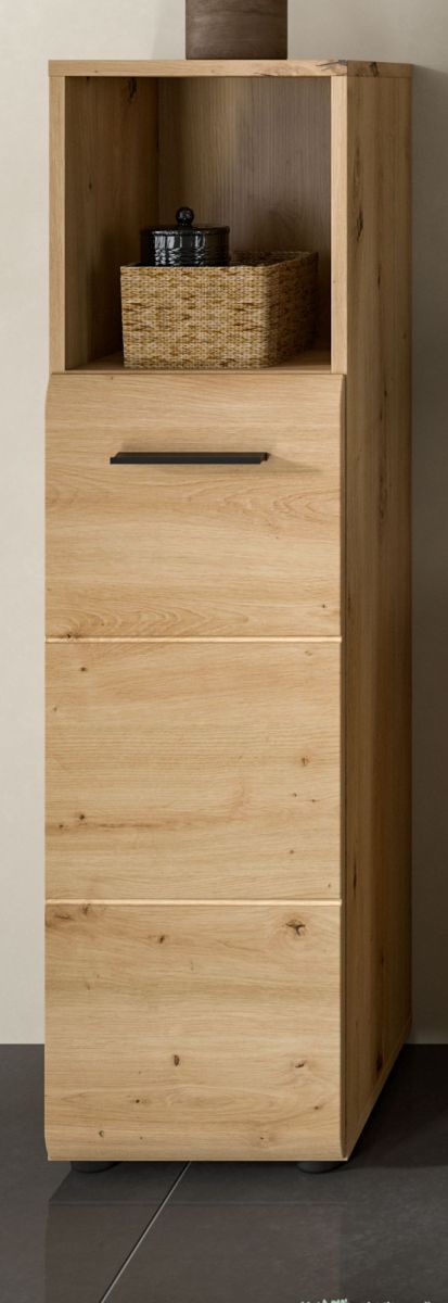 Badezimmer Kommode Cover in Eiche 30 x 110 cm