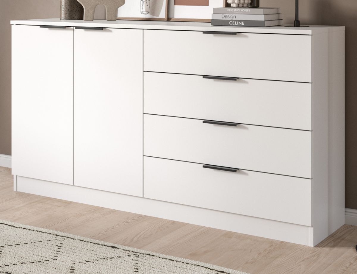 Sideboard Swan in weiß 148 x 80 cm