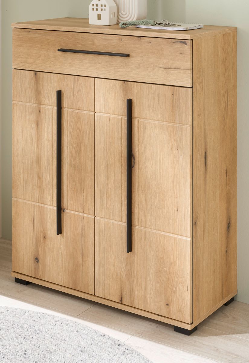 Schuhschrank Design-D in Evoke Eiche 80 x 103 cm