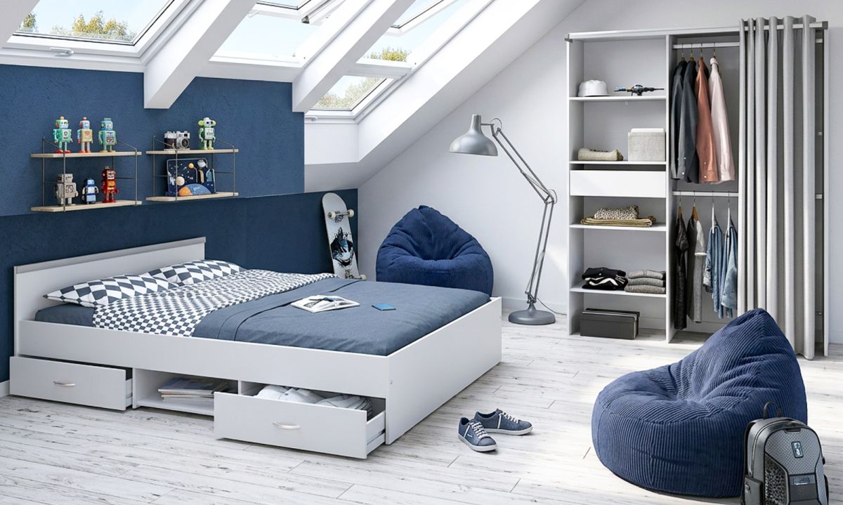 Parisot Kinderzimmer und Jugendzimmer Mega in weiß Set 2-tlg.