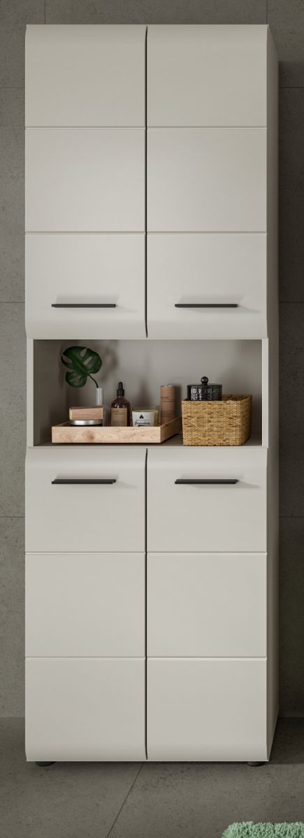 Badezimmer Hochschrank Cover in Kaschmir 60 x 185 cm