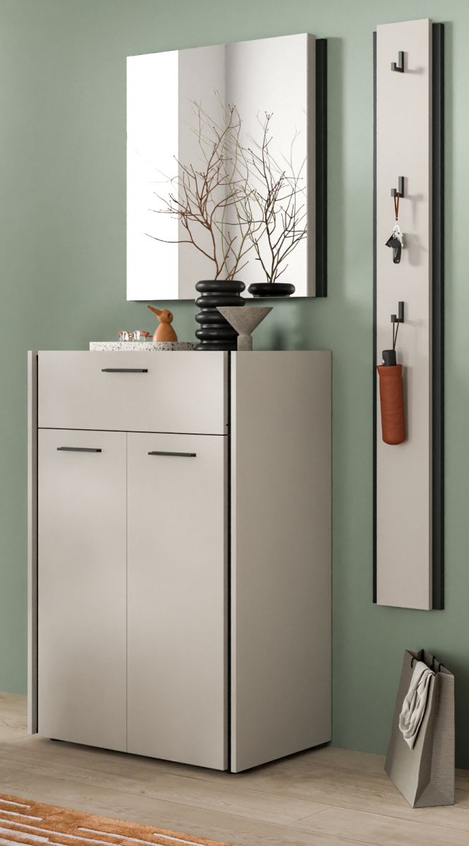 Garderobe Set 3-tlg. Nevia in kaschmir 111 cm