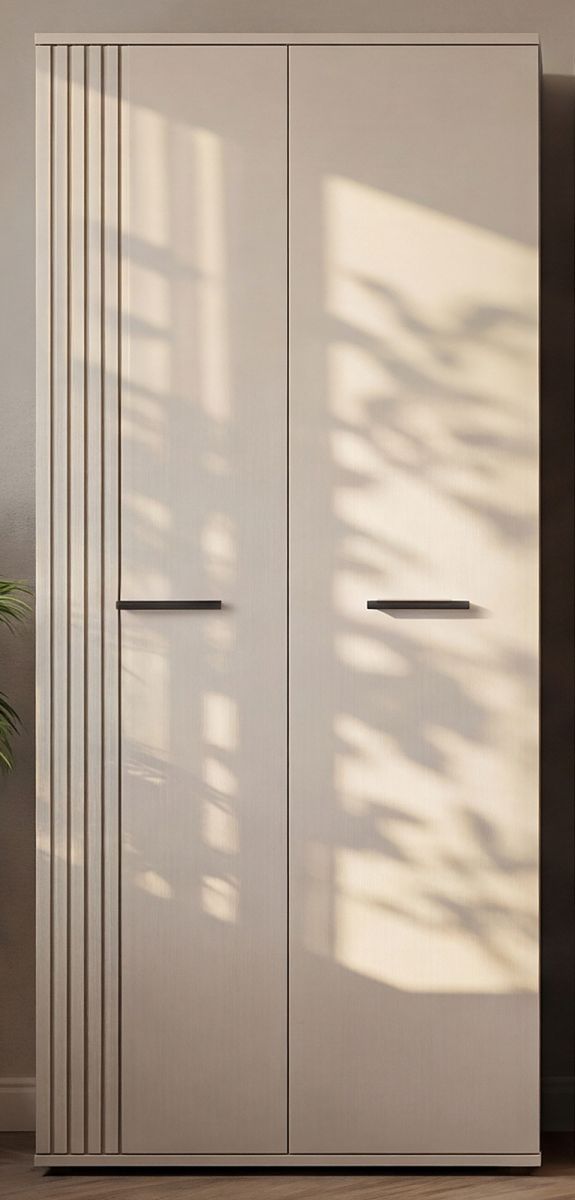 Kleiderschrank 2-türig Jolly in Kaschmir 90 x 190 cm