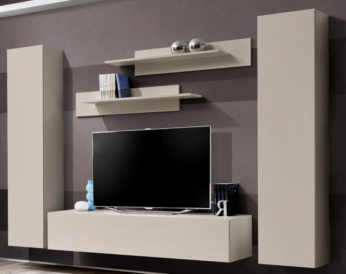Wohnwand Option in Kaschmir 5-teilig 260 cm