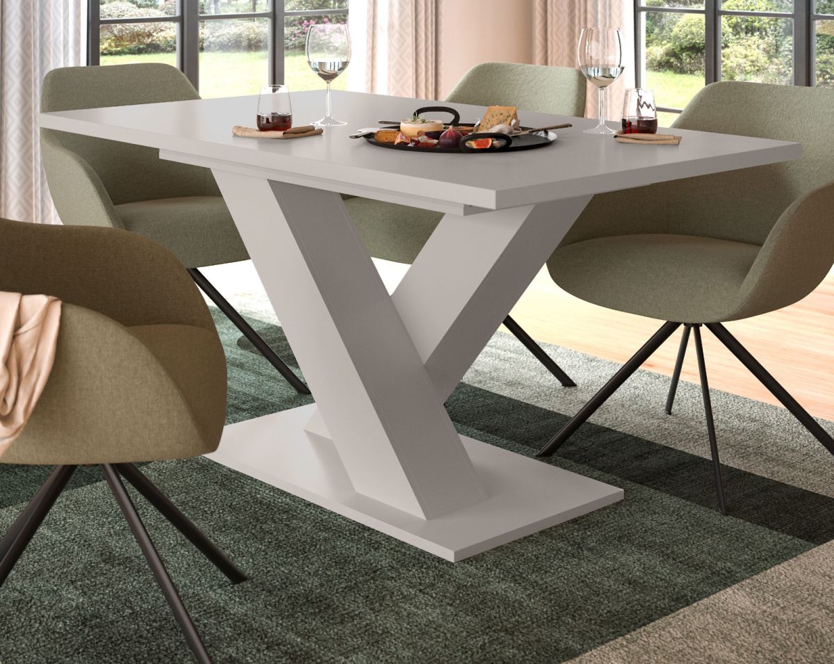 Esstisch Home-X in kaschmir ausziehbar 150 - 190 cm